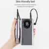 Nagelborrtillbehör 35000 rpm Uppladdningsbar bärbar maskin Professionella verktyg för Salon Electric File Manicure Set