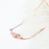 Подвесные ожерелья S925 SV Модные ювелирные украшения ожерелье из розового золота Цвет