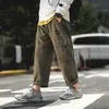 Men's Pants Mens Harajuku Harem 2023 Overalls Men Streetwear Black Cargo Male Loose Vintage Baggy Hip Hop Joggers For