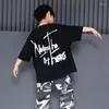 Stage Wear Kid's Hip Hop Costumes Boys Girls Ballroom Clothing Dancewear Camouflage Pants Streetwear Jazz Party Costume Show