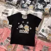 Детские летние футболки Дизайнерские футболки мальчики для мальчиков для девочек мода медвежьи буквы мозаики печатные топы детей повседневные модные футболки больше цветов