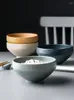 Cuencos Tazón de cerámica Arroz Hogar Porcelana Cena Postre Restaurante Vajilla japonesa Mezcla CN(Origin)