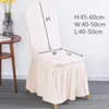 Chair Covers 10 Colors Spandex Elastic Skirt For Wedding Banquet Party Decoration Universal Removable