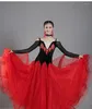 Stage Wear 3 Colors Big Swing Standard Ballroom Dress Woman Dresses Waltz Dance Elegant Modern Foxtro