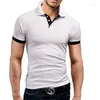 Polos maschile 2023 Polo Fashion Shirt Casual Brand Mens Summer Cotton Short Short Short Shirts Uomini Abbigliamento blu scuro di alta qualità 5xl 5xl