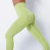 Pantalones activos Yoga Mujeres Leggings deportivos Leggins sin costuras Cintura alta Medias realzadoras Fitness Elasticidad Gimnasio Entrenamiento Leggin Ropa deportiva