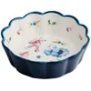 Bowls Japanese Ceramic Fruit Salad Bowl Mix Container Noodle Ramen Smoothie Microwave Kitchen For Multicooker Mixing Tableware