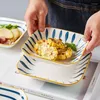 Talerze ceramiczna płyta obiadowa kreatywna zastawa stołowa