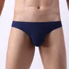 Underbyxor MENS TROSS Ultra Thin Ice Silk Slip Homme Underwear Calzoncillos Transparenta Gay trosor Cueca Sömlös plus storlek
