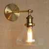 Lampade da parete Retro Vintage Light Fixtures Illuminazione per interni Glass Ball Edison Style Loft Industrial Sconce accanto alla lampada Applique LED