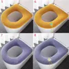 Toalettstol täcker tvättbara polyakrylonitrilfiberskydd med handtag närmattor matta kudde vinter varmare badrumstillbehör