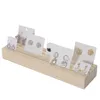 Jewelry Pouches Solid Wood Earrings Cardboard Holders Storage Racks Display Props