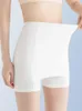 Dames shorts Cuhakci zomer dubbele laag hoge taille veiligheidsbroek ijs zijden zachte vrouwen dunne slanke pasvorm naadloze zwart witte rok