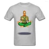 Herren T-Shirts LUCKY Modern Day St Patrick T-Shirt Tattoo Man Shirt Meditation T-Shirt Herren Baumwolle Grau Tops Cool T-Shirt Hipster Kleidung Fitness