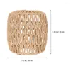 Pendant Lamps Simulated Rattan Lamp Cover Handmade Woven Chandelier Vintage Lampshade Home Decor Hanging Bedroom Retail