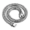 Kedjor 16mm cool fyrkantig spänne 316l rostfritt stål silver/guld kubansk trottoarkedja mens manliga halsband eller armband 7-40 "mode smycken1