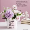 Dekoratif Çiçek Çelenkleri B-Life Seramik Etli Ekiciler Yapay Çiçek Bonsai Küçük Bitki/Kaktüs/Bonsai/Çiçek Konteyner Potları Hediye