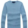 Hot Cowl Neck Sweater New Mile Wile Polo Brand Men's Twist tr￶ja Knit Bomullstr￶ja Jumper Pullover Tr￶ja Small Horse Game Size S-2XL