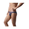 Slip Sexy hommes sous-vêtements ouvert Bubreathable Camouflage slips mâle Cuecas Calzoncillos slip poche de renflement Bikini Jockstrap