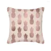 Poduszka różowa prosta tkanina uścisk poduszki sofy samochodowe okładka drukowania mody zapasy domu