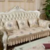 Chair Covers European High Density Jacquard Lace Sofa Cover 1/2/3 Seater Slipcover Couch Furniture Recliner Protector Anti-Slip Luxury