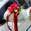 Interior Decorations Wedding Car Door Handle Rearview Mirror Embellishment Decoration Main Single Product Simulation Flower Disk CD50 Q03