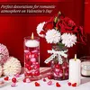 Décoration de fête saint valentin Vase remplissage perle flottante pour Gels d'eau remplir bougies pièce maîtresse Table de mariage K5k2