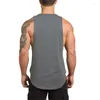 Men's Tank Tops Brand Workout Gyms Top Men Clothing Singlet Vest Canotte Bodybuilding Stringer Fitness Muscle Guys Sleeveless Shirt