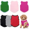 Dog Apparel Pet Clothes For Dogs Cat Solid Color Cotton Vest Sweather Coat Puppy Costume Summer Clothing Pets Outfits Small