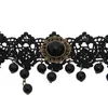 Tour de cou mode gothique victorien gland tatouage collier noir dentelle collier Vintage femmes bijoux de mariage Chokers