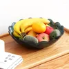 Plates 3pcs Three-Piece Plastic Fruit Plate For Home Living Room Sweets Desserts Bread Large Kitchen Vegetable Basket