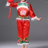 Vêtements de scène enfants année chinoise traditionnelle vêtements filles ancien Costume de danse folklorique garçons Tang Costume