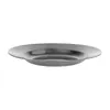 Placas de prato de aço inoxidável Recurso de prato de prato de bandeja de bandeja ao ar livre Tableware de piquenique de piquenique 16-24cm Drop