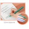 0.5mm Morandi Macaron Press Gel Pen Writing Signature Black Ink Office School Stationery Supply