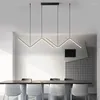 Lâmpadas pendentes Lâmpada de lustre led nórdico para sala de estar para jantar cozinha de cozinha leve decoração de casa minimalista Suspensão