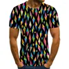 T-shirts pour hommes 2023 T-shirt drôle d'impression 3D T-shirt décontracté à manches courtes Streetwear hommes XL 110-6XL