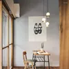Kolye lambaları Nordic Restoran Lambası Avizesi Modern Minimalist Tasarımcı El Duplex Bina Yatak Odası Başucu