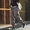 Men's Pants Mens Harajuku Harem 2023 Overalls Men Streetwear Black Cargo Male Loose Vintage Baggy Hip Hop Joggers For