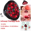 Grow Lights Red Light Therapy Device 18 LEDS Lamp med justerbart uttag för hud- och smärtlindring 660Nm 850Nm nära Infrar