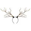 Party Supplies Scrunchie Halloween Cosplay Witch Horns Antlers Headgear Tree Branches Headband Hair Hoop Costume Props