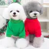 Vestido de cachorro natal catroon padrão macacão camisa roupas de pijamas de pijamas para pequenas roupas de natal médio s-xxl