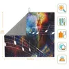 Table Mats Dish Drying Mat For Kitchen Abstrtact Color Music Note With Space And Stars Drainer Absorbent Pad Tea Towel Placemat