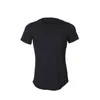 Men's T Shirts Brand Ripped Irregular Hem Top Summer Sportswear Short Sleeve Slim Fit Muscle Shirt Tee