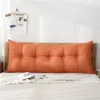 Pillow Rectangle With Filling Bedside Bed Sofa Long Backrest Seat Back Double Princess Decoration Soft Velvet Washa