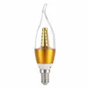 10pcs/LOT LED Candle E14 E27 5W 7W 9W 12W Golden Aluminium Light AC 220V Lampa chłodna ciepła biała bombillas lumure