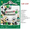 Decoración de fiesta, Globos de fútbol, decoraciones de cumpleaños, Globos de papel de aluminio para niños, número de copa, globo, pelota de fútbol, suministros deportivos para él
