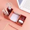 Aufbewahrungsboxen 5 Schichten Desktop-Box A4 Papier Kunststoff Schublade Platzsparer Organizer für Dateiüberlappungswerkzeuge Briefpapier Dokumentenregal