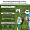 Equipaggiamento di irrigazione Timer del tubo del sensore di pioggia con 3 programmi separati Sistema del giardino automatico grande schermo LCD