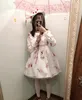 Lässige Kleider im japanischen Stil Mori Mädchen Süße Puppe Kragen Kawaii Print Langarm Kleid 2023 Frühling Frauen Lolita S1768