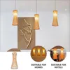 Hanglampen Japanse bamboe kroonluchter Chinese stijl rattan geweven hangend licht plafondlamp voor thuiscafé bar decoreren restaurant